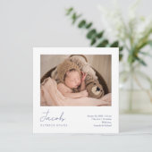 Eenvoudige moderne scriptjongen of bevallen meisje aankondiging (Staand voorkant)