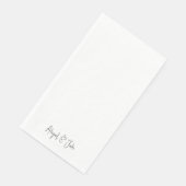 Eenvoudige moderne scriptnamen II bruiloft Servet (Hoek)