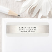 Eenvoudige, moderne Silver Striped Professional Etiket (Insitu)