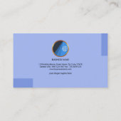 Eenvoudige, moderne Silver Wave Security Consultan Visitekaartje (Achterkant)