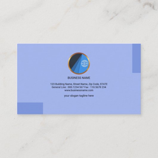 Eenvoudige, moderne Silver Wave Security Consultan Visitekaartje (Achterkant)