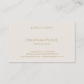 Eenvoudige moderne Sjabloon voor handmatige tekst Visitekaartje (Achterkant)