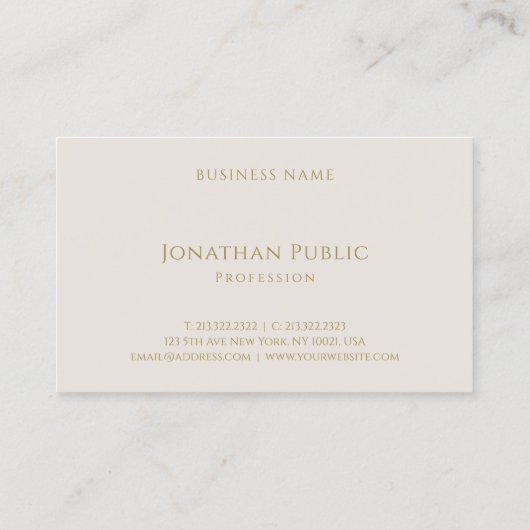 Eenvoudige moderne Sjabloon voor handmatige tekst Visitekaartje (Achterkant)