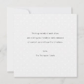 Eenvoudige moderne Sjabloon voor Kaart met Kerstmi (Achterkant)