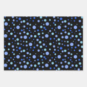Eenvoudige Moderne Sky Blue Ocean Blue Polka stipp Inpakpapier Vel (Voorkant 2)