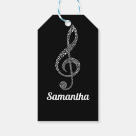 Eenvoudige, moderne, slimme witnotities geïllustre cadeaulabel