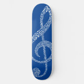 Eenvoudige, moderne, slimme witnotities geïllustre persoonlijk skateboard (Voorkant)