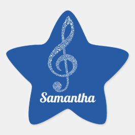 Eenvoudige, moderne, slimme witnotities geïllustre ster sticker