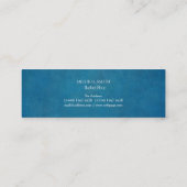 Eenvoudige moderne snor Barber Shop Mini Visitekaartje (Achterkant)