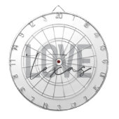 Eenvoudige, moderne, stedelijke, coole design Love Dartbord (Voorkant)