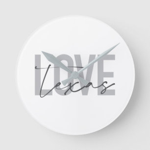 Eenvoudige, moderne, stedelijke, coole design Love Ronde Klok