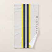 Eenvoudige Moderne Stijl Geel, Zwart & Wit Kustgeb Bad Handdoek (Handdoek)