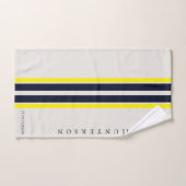 Eenvoudige Moderne Stijl Geel, Zwart & Wit Kustgeb Bad Handdoek (Handdoek)