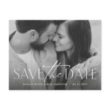 Eenvoudige moderne stijlvolle foto opslaan van de