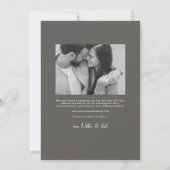 Eenvoudige moderne stijlvolle verticale twee foto save the date (Achterkant)