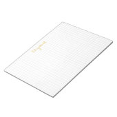 Eenvoudige moderne, stijlvolle vierkantjes elegant notitieblok (Schuin)