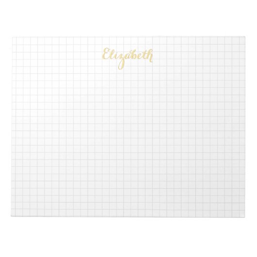 Eenvoudige moderne, stijlvolle vierkantjes elegant notitieblok (Voorkant)