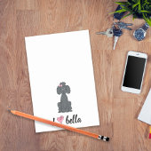 Eenvoudige, moderne, stijlvolle zwarte monogram post-it® notes