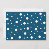 Eenvoudige Moderne Stippenfoto Opslaan Datum Save The Date (Achterkant)