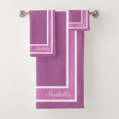 Eenvoudige moderne stralingsorchidee bad handdoek (Insitu)