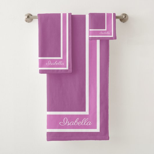 Eenvoudige moderne stralingsorchidee bad handdoek (Insitu)