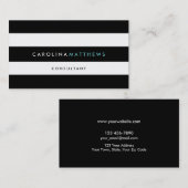 Eenvoudige moderne strepen | Visitekaartjes (Voorkant / Achterkant)