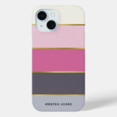 Eenvoudige moderne Stripes, aangepast Case-Mate iPhone Case (Achterkant)