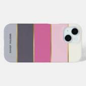 Eenvoudige moderne Stripes, aangepast Case-Mate iPhone Case (Achterkant (horizontaal))
