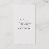 Eenvoudige moderne Stripes Creative Designer Visitekaartje (Achterkant)