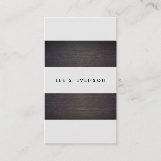 Eenvoudige moderne Stripes Creative Designer Visitekaartje (Voorkant)