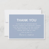 Eenvoudige moderne sympathie waardering bedankkaart (Voorkant)