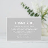 Eenvoudige moderne sympathie waardering bedankkaart (Staand voorkant)