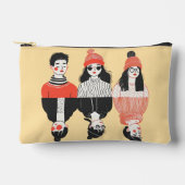 Eenvoudige moderne tekening van coole jonge mensen etui (Voorkant)