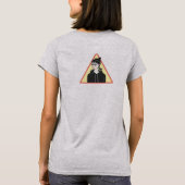 Eenvoudige moderne tekening van coole jonge mensen t-shirt (Achterkant)