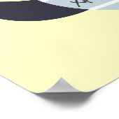 Eenvoudige moderne theepot met plant pastel poster (Hoek)