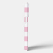 Eenvoudige moderne trendy monogram roze streep Case-Mate iPhone case (Achterkant / Rechts)