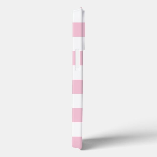 Eenvoudige moderne trendy monogram roze streep Case-Mate iPhone case (Achterkant / Rechts)