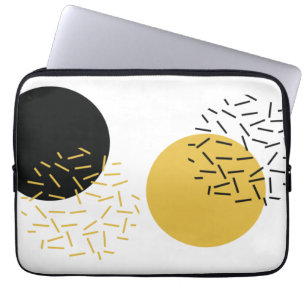 Eenvoudige, moderne, trendy, stedelijke geometrisc laptop sleeve