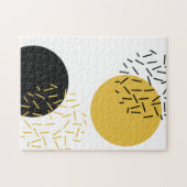 Eenvoudige, moderne, trendy, stedelijke geometrisc legpuzzel (Horizontaal)