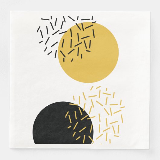 Eenvoudige, moderne, trendy, stedelijke geometrisc servet (Voorkant)