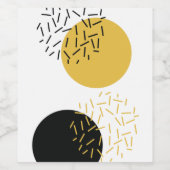 Eenvoudige, moderne, trendy, stedelijke geometrisc wijn etiket (Enkel label)