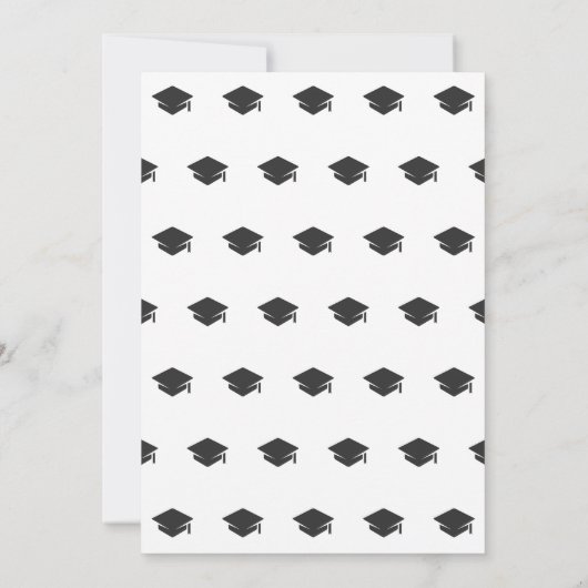 Eenvoudige Moderne Trots Moeder En Vader Afstudeer Kaart (Achterkant)