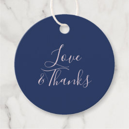 Eenvoudige Moderne Trouw Favor Bedankje Gift Tags Bedankjes Labels