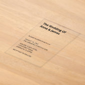 Eenvoudige Moderne Trouwacryl Uitnodiging (Laagn)