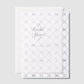 Eenvoudige moderne trouwfeest met wispelturige sch vellum uitnodigingen (Offset (Uitnodiging))