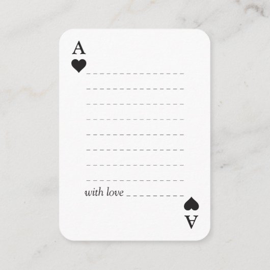 Eenvoudige moderne trouwgast boek/ handtekeningkaa informatiekaartje (Achterkant)