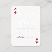 Eenvoudige moderne trouwgast boek/ handtekeningkaa informatiekaartje (Achterkant)