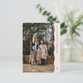 Eenvoudige moderne twee-foto golvende rand Kerstmi Feestdagenkaart (Staand voorkant)