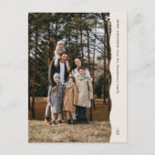 Eenvoudige moderne twee-foto golvende rand Kerstmi Feestdagenkaart (Voorkant)