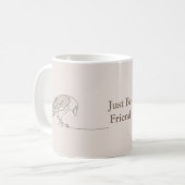 Eenvoudige moderne twee vogels gebroken draad gebr koffiemok (Voorkant links)